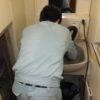洗面所,洗面台つまり解消/排水口の掃除清掃作業