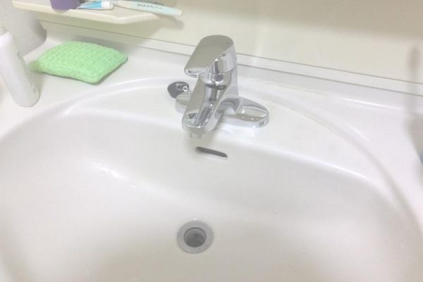 シングルレバー混合水栓に交換