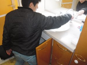 レバーハンドル動作確認中