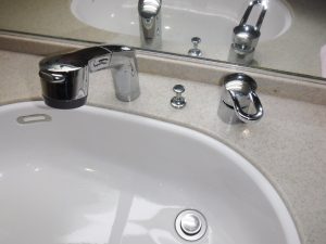 洗面台水道水漏れ修理完了