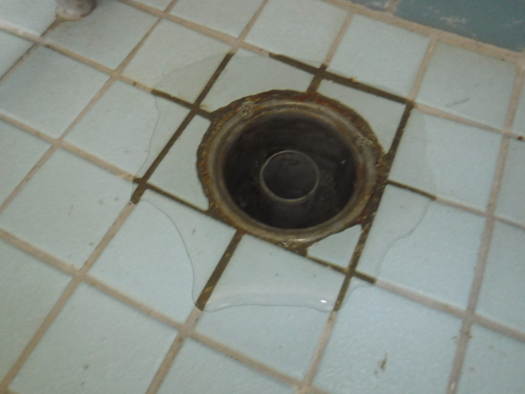 トイレ土間排水管から汚水逆流