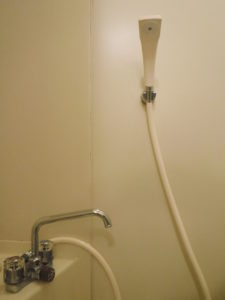 お風呂バスシャワー混合水栓シャワーヘッド、ホース取替交換後