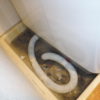 尼崎市排水管詰まり、風呂もつまり洗濯機排水口から水が溢れて逆流