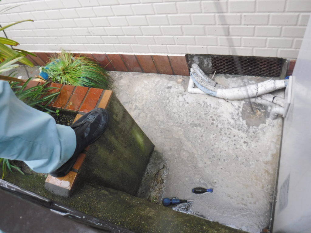 大阪市淀川区での高圧洗浄キッチン排水管つまり修理