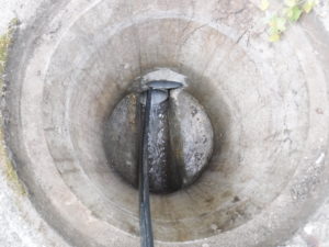 屋外下水からお家の配管を高圧洗浄