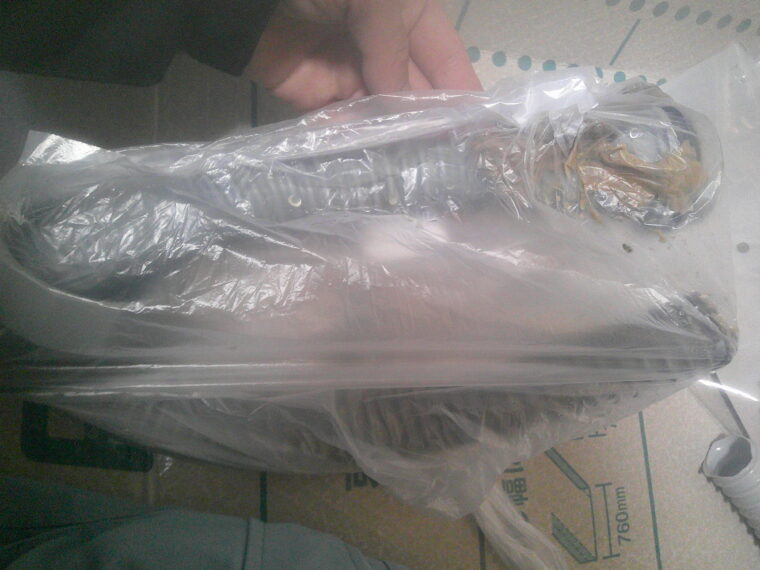 キッチンの排水部品の取替