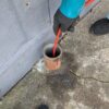 詰まっているけど水が溢れてこない配管の調査